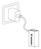 Verbatim 9V USB-C Rechargeable Battery (Pack of 1)