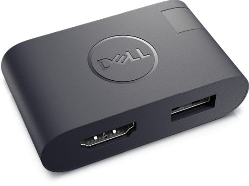 DELL DA20 video cable adapter USB Type-C HDMI + USB Black