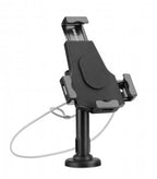 Manhattan iPad & Tablet Desk Stand, Lockable, Wall Mountable, Secure Anti-Theft, 7.9" to 10.5" tablets, 360° Rotation, +/- 70° Tilt, 330° Swivel, Black, Lifetime Warranty