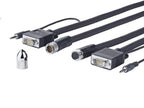 Vivolink PROVGASCW10 VGA cable 10 m VGA (D-Sub) + 3.5mm Black