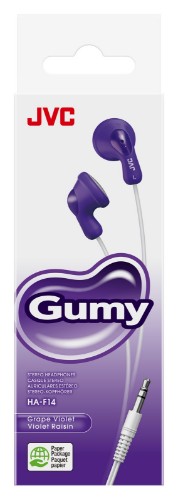 JVC F14 Gumy In Ear Wired Violet