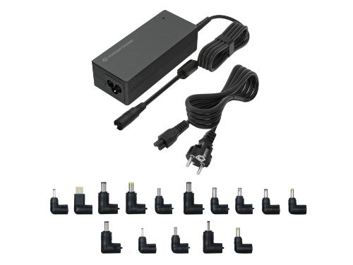 Conceptronic OZUL08B15 90W Universal Laptop Charger, 15 Charging Tips incl.
