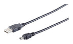 Microconnect USBAMB82 USB cable USB 2.0 1.8 m USB A Mini-USB B Black