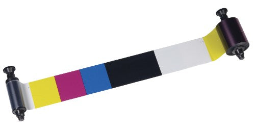 Evolis R3013 Thermal-transfer ribbon Bk,C,M,Y, Transparent half-panel, 400 pages for Evolis Dualys/Pebble/Quantum/Securion