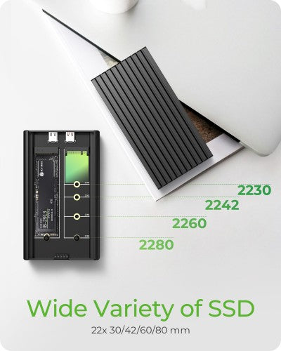 ICY BOX IB-2817M-C32 SSD enclosure Black M.2