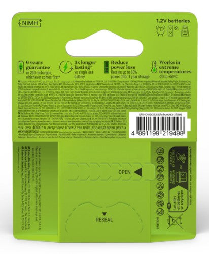 GP Batteries 201238 household battery Rechargeable battery AA Nickel-Metal Hydride (NiMH)