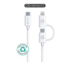 eSTUFF ES600170 USB cable USB 2.0 1 m White