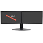 Ergotron Neo Flex Dual Monitor Lift Stand 62.2 cm (24.5") Desk Black