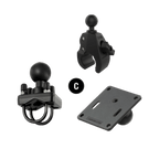 RAM Mounts Square Post Clamp Base for Posts up to 2.5" Wide