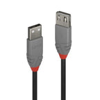 Lindy 0.2m USB 2.0 Type A Extension Cable, Anthra Line