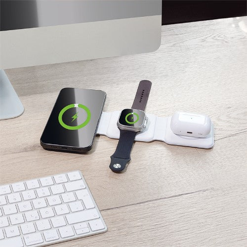 LogiLink PA0344 mobile device charger Universal White USB Wireless charging Fast charging Indoor