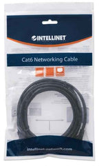 Intellinet Network Patch Cable, Cat6, 5m, Black, CCA, U/UTP, PVC, RJ45, Gold Plated Contacts, Snagless, Booted, Lifetime Warranty