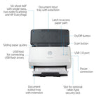 HP ScanJet Pro 3000 s4 Sheet-fed scanner 600 x 600 DPI A4 Black, White
