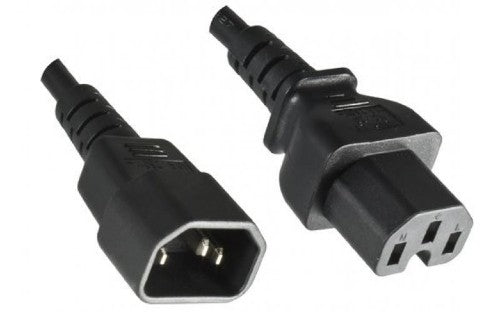 Mercodan 505080001 power cable Black 2 m C14 coupler C15 coupler