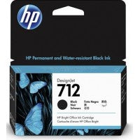 HP 3ED70A/712 Ink cartridge black 38ml for HP DesignJet T 200