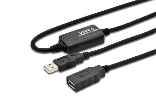 Microconnect USBAAF20A USB cable USB 2.0 20 m USB A Black
