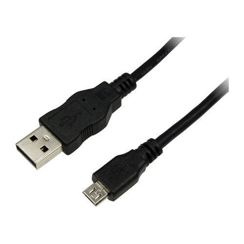 LogiLink CU0059 USB cable USB 2.0 3 m USB A Micro-USB B 0.48 Gbit/s Black