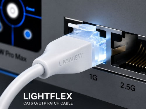 Lanview LV-LIGHT-UTP602W networking cable White 2 m Cat6