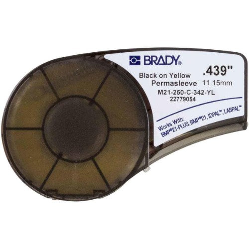 Brady M21-250-C-342-YL printer label Yellow Non-adhesive printer label