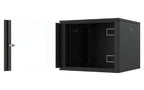 Lanview RWF09U66BL rack cabinet 9U Wall mounted rack Black