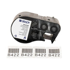 Brady M4-49-422 printer label Black, White Self-adhesive printer label