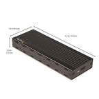 StarTech.com USB-C 10Gbps to M.2 NVMe SSD Enclosure - Portable External M.2 NGFF PCIe Aluminum Case - 1GB/s Read/Write - Supports 2230, 2242, 2260, 2280 - TB3 Compatible - Mac & PC - TAA