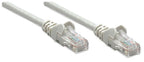 Intellinet Network Patch Cable, Cat5e, 15m, Grey, CCA, U/UTP, PVC, RJ45, Gold Plated Contacts, Snagless, Booted, Lifetime Warranty