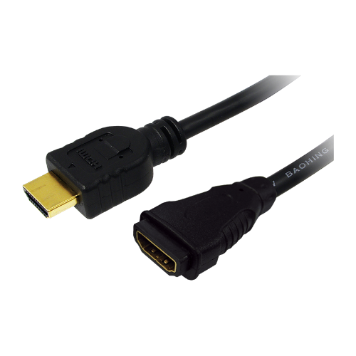 LogiLink HDMI/HDMI, 5.0m HDMI cable 5 m HDMI Type A (Standard) Black