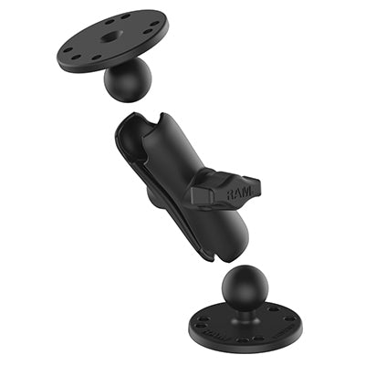 RAM Mounts Universal Double Ball Mount with Two Round Plates