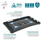 Mobilis 067012 PROTECH - Case + 360° rotating handstrap + kickstand for Galaxy Tab A9+ 11''