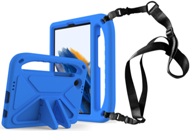 Techair TAXSGA044H Samsung Tab A11+ military grade drop protection rugged case with hand strap