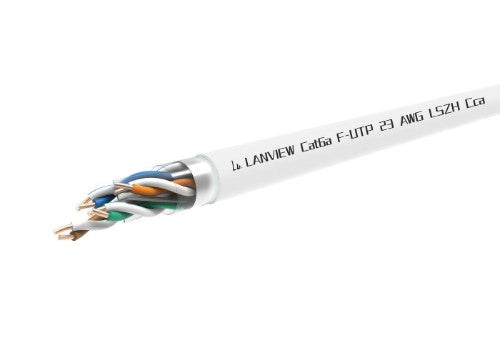 Lanview LVN122164 networking cable White 305 m Cat6a F/UTP (FTP) Round