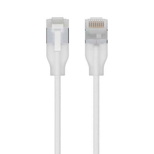 Ubiquiti UACC-Cable-Patch-EL-C6A-5M-W networking cable Translucent, White Cat6a