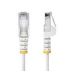 StarTech.com 5m White Slim CAT6 Ethernet Cable, Snagless, 100W PoE, UTP, LSZH, 28AWG Pure Bare Copper Wire, Slim RJ45 Network Patch Cord w/Strain Reliefs, Individually Tested