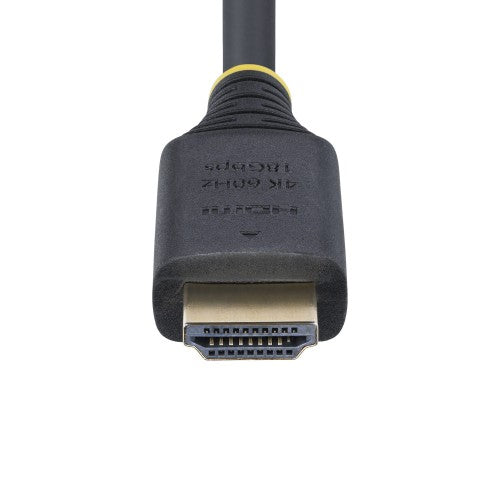 StarTech.com 1.5m (4.9ft) Premium Certified High Speed HDMI Cable, 4K 60Hz/1440p 144Hz, HDR10/HDCP 2.2/ARC, 18Gbps, UHD HDMI 2.0 Cord for TV/Monitor/Display, TPE Jacket