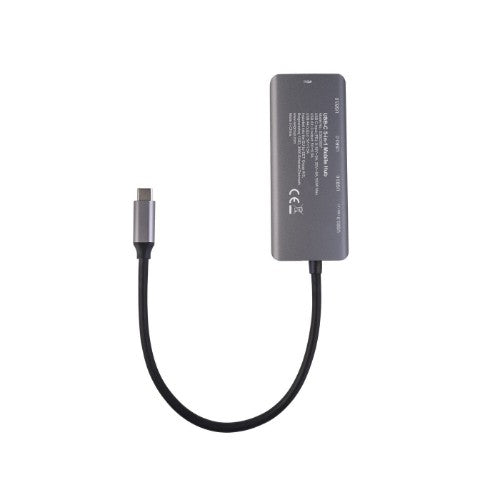 eSTUFF ES623007 interface hub USB 3.2 Gen 1 (3.1 Gen 1) Type-C 5000 Mbit/s Aluminium