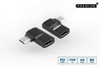 Microconnect USB4-CCFA-240W USB cable USB4 Gen 3x2 0 m USB C Black