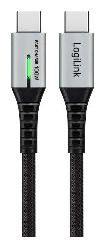 LogiLink CU0433 USB cable USB 3.2 Gen 2x2 1.5 m USB C Black