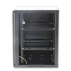 Techly I-CASE EW-2012BKL rack cabinet 12U Wall mounted rack Black