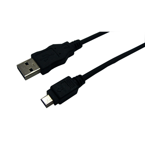 LogiLink CU0014 USB cable USB 2.0 1.8 m USB A Mini-USB B Black