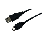 LogiLink CU0014 USB cable USB 2.0 1.8 m USB A Mini-USB B Black