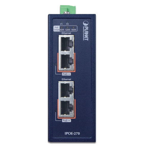 PLANET IPOE-270 PoE adapter 2.5 Gigabit Ethernet, 5 Gigabit Ethernet, Fast Ethernet, Gigabit Ethernet