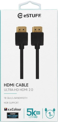 eSTUFF ES606011 HDMI cable 1 m HDMI Type A (Standard) Black