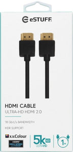 eSTUFF ES606011 HDMI cable 1 m HDMI Type A (Standard) Black