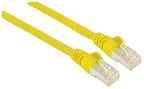 Intellinet Network Patch Cable, Cat6A, 0.5m, Yellow, Copper, S/FTP, LSOH / LSZH, PVC, RJ45, Gold Plated Contacts, Snagless, Booted, Lifetime Warranty