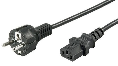 Microconnect PE020450 power cable Black 5 m Power plug type E+F C13 coupler
