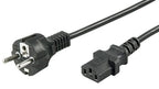 Microconnect PE020405 power cable Black 0.5 m Power plug type E+F C13 coupler