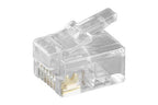 Microconnect KON502-10R wire connector RJ-12 6P6C Transparent