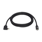 Tripp Lite U420-02M-RA USB-C Cable (M/M) - USB 3.2 Gen 1 (5 Gbps), Thunderbolt 3 Compatible, Right-Angle Plug, 2 m (6.6 ft.)