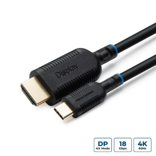 Microconnect MC-USBCHDMI5 video cable adapter 5 m HDMI Type A (Standard) Black